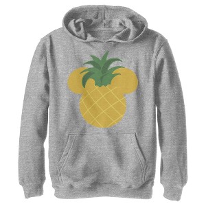 Boy's Disney Mickey Mouse Pineapple Silhouette Pull Over Hoodie - 1 of 4