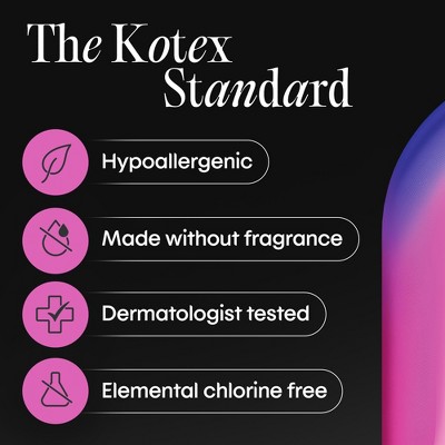 Kotex Extra Coverage Folded & Wrapped Liners - 68ct