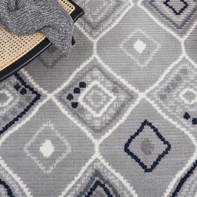 Marrakesh Gray and Light Gray Rectangular Wool Area Rug