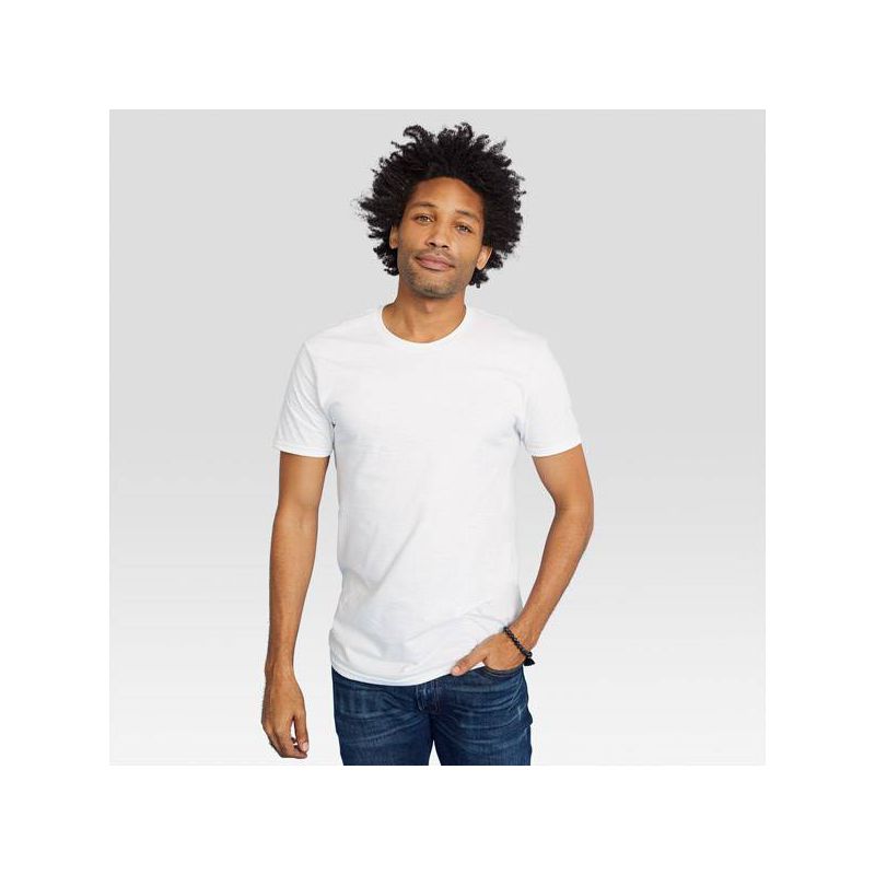 Hanes Men's Crewneck T-Shirt with Fresh IQ - White, 3 of 7