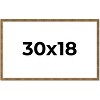PosterPalooza | Textured Gold Picture Frame - UV Acrylic, Backing Board, Hanging Hardware Included - 3 of 4