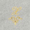Linum Home Textiles 100% Turkish Cotton MONICA Gold Thread 2PC Embellished Washcloth Set - 3 of 3