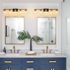 POWLIG Modern Bathroom Vanity Light with Clear Glass Shades, Perfect for Bedroom& Living room - 4 of 4