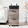 2-Drawer File Cabinet, Filing Cabinet for Home Office, Small Rolling File Cabinet, Printer Stand, Hanging File Folders, Modern Style - 2 of 4