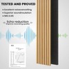 2 Pack Acoustic Solid Wood Wall Panels, 94.49” x 12.6” Soundproof Wall Panels, Wood Slat Wall Panels for Wall Decor - 2 of 4
