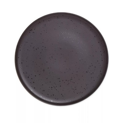 Pepper Black Ceramic 16-Piece Dinnerware Set with Reactive Glaze