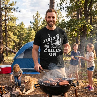 Мужские футболки Crazy Dog T-Shirts, Inc. Mens Funny T Shirts I Turn Grills On Sarcastic BBQ Graphic Novelty Tee for Men - Crazy Dog Men's T Shirt Gift for Dad Black XXL — фото 3