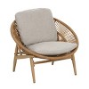 Outdoor PE Rattan Papasan Lounge Chairs,Lounge Chair with Iron Frame for Garden,UV Resistant Chair with Fade Resistant Cushion-Coolbibila - 2 of 4
