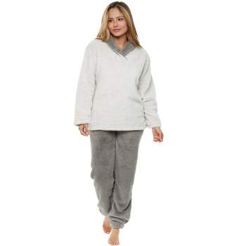 Adr Women's Plush, Oversized Fleece Pajamas Set, Joggers With Pockets,  Drawstring And Elastic Waist Black X Large : Target