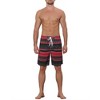 Lars Amadeus Men's Drawstring Stripes Color Block Beach Board Shorts 2 Packs - image 2 of 4