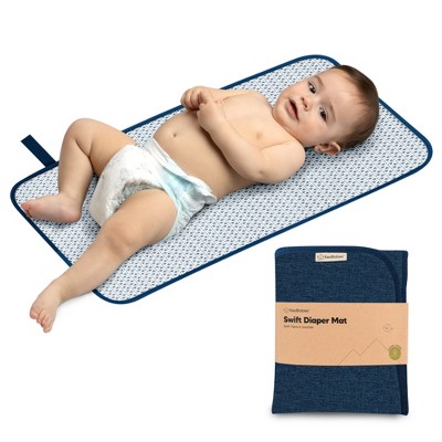 Image of KeaBabies Portable Diaper Changing Pad, Waterproof Foldable Baby Changing Mat, Travel Diaper Change Mat (Navy Blue)