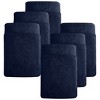 Hand Towels - 6-Pack, Softest 100% Cotton by California Design Den - Navy Blue, Six-Pcs Hand Towels - 3 of 4