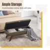 MOONMISS solid wood feet for solid weighing,and bed end stool with storage function - 4 of 4