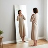 CIPACHO 56*18 Inch Frameless Rectangle Full-Length Mirror - Unbreakable Tempered Glass,Multi-Installation,High Color Accuracy,Distortion-Free,Black - 4 of 4