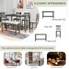 YOOCOZZ  6-Piece Counter  Dining Set with Chairs and Bench - 3 of 4