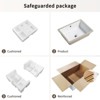 Hrinhom 18.3"W Rectangle Undermount Bathroom Sink Under Counter,Modern Porcelain Basin Sink Without Faucet - 4 of 4