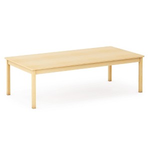 Guidecraft EdQ Toddler Table - Natural: Rectangle Wooden Activity Table for Kids, 30"x60" | Toddler Desk for Daycare, Preschool & Playroom - 1 of 4