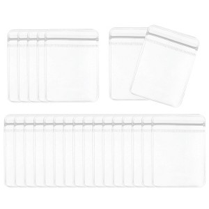 Unique Bargains  PVC Packaging Jewelry Anti-Oxidation Anti-Tarnish Storage Zipper Bags Clear 100 Pcs - 1 of 3
