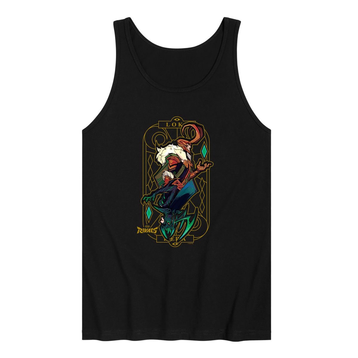 Men's - Marvel - Loki Hera Tarot Card Graphic Tank Top