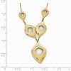 Black Bow Jewelry 14k Yellow Gold Polished and Brushed Y-Drop Necklace, 16-18 Inch - 4 of 4