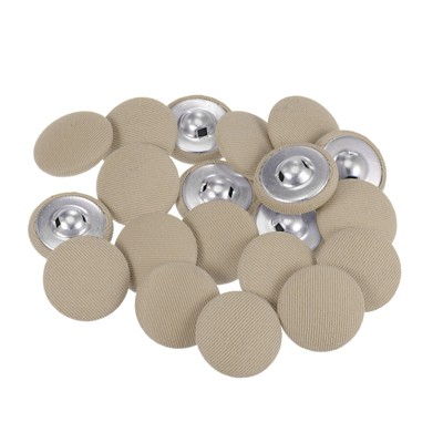 Unique Bargains Metal Shank Round Cloth Covered DIY Sewing Buttons 20 Pcs