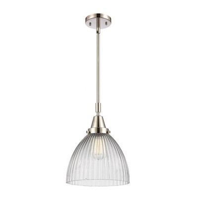 Seneca Falls - 1 Light Stem Hung Mini Pendant In Traditional Style-13.13 Inches Tall and 9.5 Inches Wide