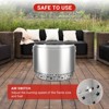 16.5 Inch Stainless Steel Smokeless Outdoor Fire Pit, Burning Wood, Particles,Coal, Perfect for Bonfire, Camping, Picnic, Family Gatherings - 3 of 4