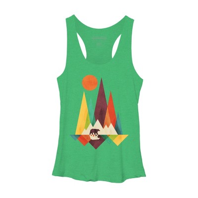 Women's Design By Humans Mountain Bear By radiomode Racerback Tank Top