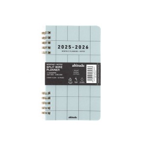 Altitude Supplies 3.625"x6.25" Monthly Planner, July 2025 to June 2026, Seafoam Blue - 1 of 4