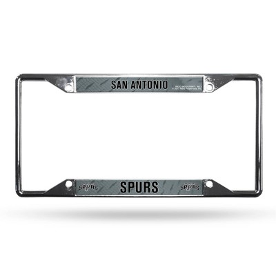 NBA San Antonio Spurs View Chrome License Plate Frame