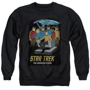 Men's Star Trek The Animated Series Picard Portrait Poster Crewneck Sweatshirt - 1 of 4