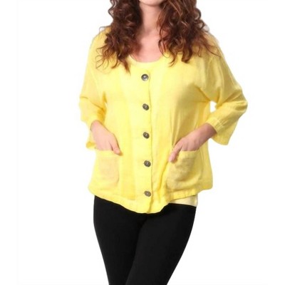 Women's Oil Wash Pocket Cardigan - ANGEL