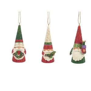 Jim Shore 3.25 In Mini Christmas Gnomes Set/3 Ornaments Tree Ornaments - 1 of 3