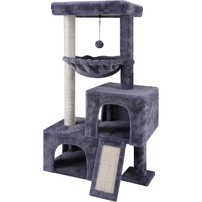 37.4" Cactus Cat Tree Tower with Twin Cat Condos for Indoor Cats