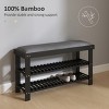 FURNIinspire Shoe Racks Shoe Storage Shelf Living Room Free Standing Shoe Organizer with Seat for Entryway Hallway, Black, 11.4"*35.4"*19.3" - 4 of 4