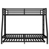 Twin XL Over Queen Metal Bunk Bed with Twin Size Trundle Black - 4 of 4