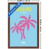 Trends International Reinders: Destinations - Destination Miami Framed Wall Poster Prints - 3 of 4