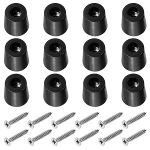 Unique Bargains Rubber Non-Slip Shock Absorption Durable Furniture Pads 12 Pcs - 1 of 4