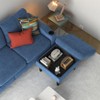 KTMBDW Convertible Sectional Sofa Couch, 3 Seat L-Shaped Sofa with Fabric Ottoman Small Couch for Small Apartments, Living Room and Office - 3 of 4