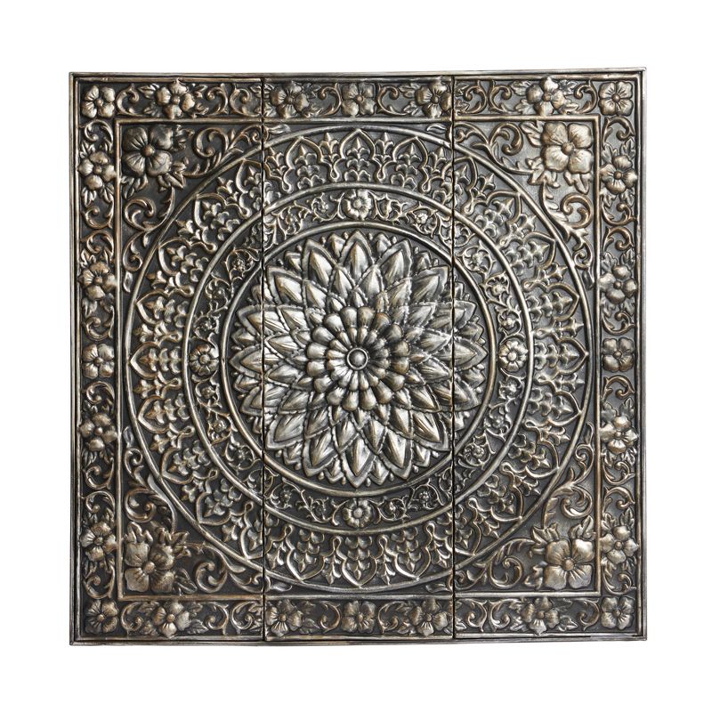 Rustic Metal Scroll Wall Decor with Embossed Details - Olivia & May, 1 of 23
