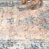 Vintage Printed Non Slip Area Rug Distressed Washable Soft Low Pile Indoor Non Shedding Accent Carpet for Living Room Bedroom - 4 of 4