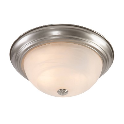 Yosemite 2-Light Flush Mount Light - Satin Nickel