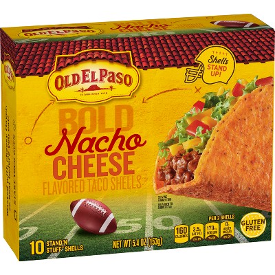 Old El Paso Gluten Free Bold Nacho Cheese Taco Shells - 5.4oz