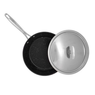 Basalt 12" Aluminum Sauté Pan with Ceramic Coating and Lid