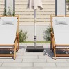 vidaXL Parasol Base Black Granite, Stainless Steel Medium - 3 of 4