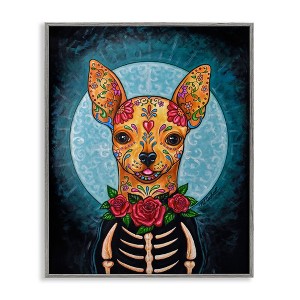 Stupell Industries Celebration of Life Chihuahua Black Framed Giclee Art - 1 of 4