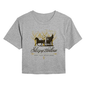 Women's - Sleepy Hollow - Rest Your Weary Head Cropped Graphic T-Shirt - 1 of 4