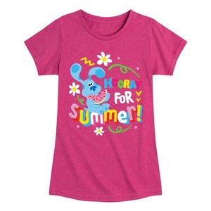 Girls' - Blue's Clues & You! - Hooray for Summer Fitted Short Sleeve Graphic T-Shirt - 1 of 3
