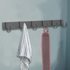 Unique Bargains Bathrooms Coat Rack Wall Hooks for Hanging Hat Rack Towel - 2 of 4