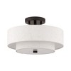 Livex Lighting Meridian 2 - Light Semi-Flush Mount in  English Bronze - 2 of 4